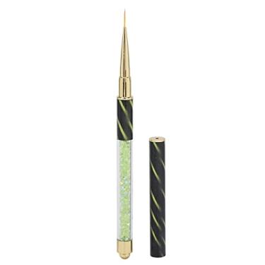 Imagem de Ainoli manicure forro caneta prego strass selecionador caneta pontilhada arte do prego diy ferramenta de decoração para casa loja de unhas (Listras verdes (cordão longo))