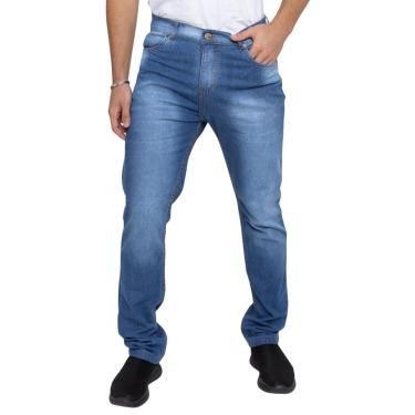 Imagem de Calça Reta Masculina em Jeans - Leo-Masculino