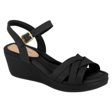 Imagem de Sandalia Feminina Modare Anabela Plataforma Confortavel Moda Ref: 7216.102-Feminino