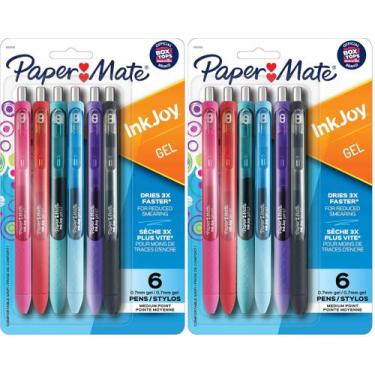 Imagem de Canetas de gel Paper Mate InkJoy, médias de 0,7 mm, variadas, pacote c