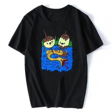 Imagem de Camiseta Masculina De Verão Fashion Marceline Adventure Time Engraçada