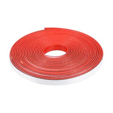 Imagem de PATIKIL Tira de vedação de fogo de fumaça, fita expansível de vedação de porta de 16,4 m, material composto de borracha grafite autoadesiva para portas de aço com classificação de fogo, 1,2 cm L x 0,2