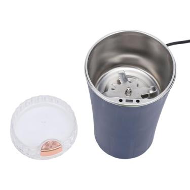 Imagem de Yosoo Moedor de café Elétrico, Lâminas de Aço Inoxidável de 300W, Controle de um Botão para Cozinha Doméstica, Mói Grãos de Maneira Eficiente Com Escova de Colher (Plugue UE)