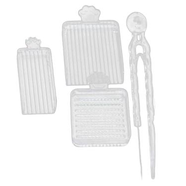 Imagem de oshhni Kit de 4 ferramentas para miçangas de fusão de 2,6 mm, ferramenta de eficiente, ferramenta de bandeja de seleção sem esforço, alinhador, Claro