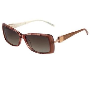 Imagem de Óculos Solar Ana Hickmann Ah9171 K03 Translúcido Marmorizado Lente Verde Degradê-Feminino