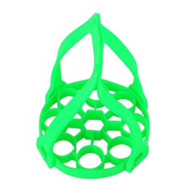 Imagem de Mingzhe Silicone Ovo Rack Antiescaldante Panela de Pressão Estilingue Almofada Isolamento Térmico para Cozinhar Doméstico (Verde)