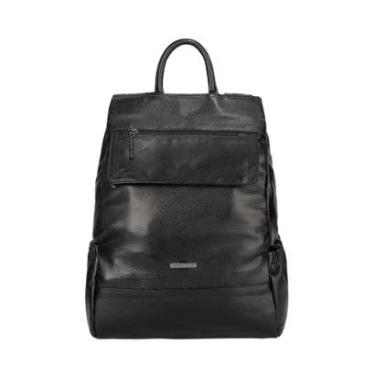 Imagem de Mochila antifurto de Couro liso Suelen-Feminino