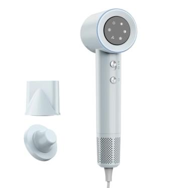 Imagem de Secador de Cabelo Profissional 1500W - Alta Velocidade com Secagem Rápida em 2 Minutos, Ideal para Uso Doméstico e Rotinas Agitadas, Anti-Frizz e Suave para Todos os Tipos de Cabelo (Cinza 110V/127V)