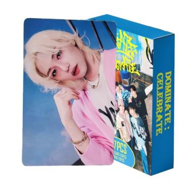 Imagem de Viwezspeex Stray Kids Photocards 127PCS Dominate : Celebrate Photo Card Set Stray Kids World Tour Lomo Merch Boys and Girls Card Set 55 PCS Photocard and 72 PCS Stickers Gift for Stay Fans