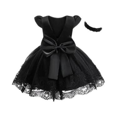 Imagem de Vestido De Princesa Branco Bordado Para Meninas Bebês Festa De Casamen