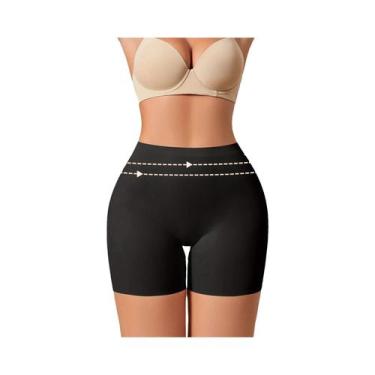 Imagem de Calcinhas Longas Sem Costura De Cintura Alta Para Mulheres, Confortáve