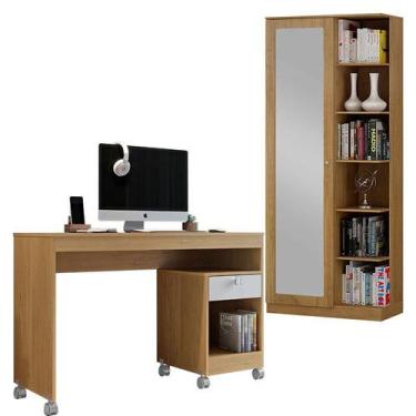 Imagem de Mesa para Computador Giga e Multiuso João Pessoa Cinamomo Off White - 