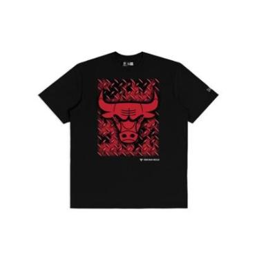 Imagem de Camiseta New Era  Regular Chicago Bulls NBA Preto-Masculino