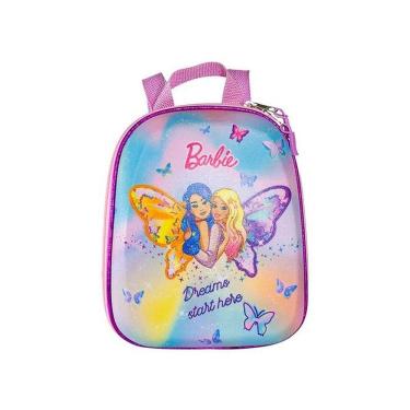 Imagem de Mochila Escolar Infantil De Costas Barbie Borboleta Tie Dye