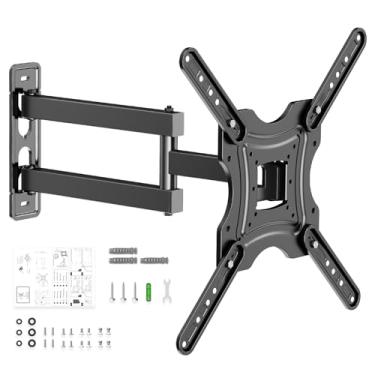 Imagem de Full Motion TV Wall Mount Bracket Swivel Tilt Extension Rotation for Echo Show 21/15 and Most 19-55 Inch LED LCD Flat Curved Screen TVs & Monitors, Max VESA 400x400mm up to 66lbs