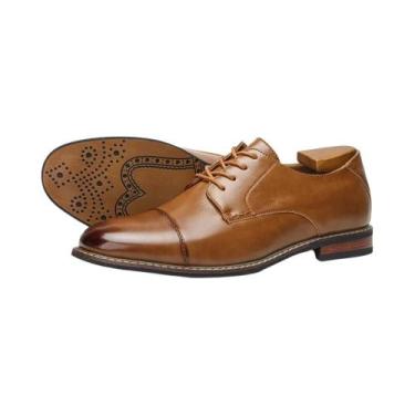 Imagem de Sapatos sociais masculinos moda confortável 2025 sapatos de couro de m