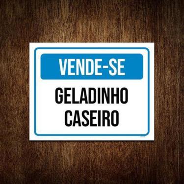 Imagem de Kit 3 Placas Vende-Se Geledinho Caseiro