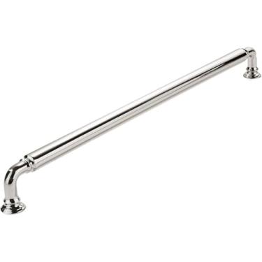 Imagem de khtumeware Pacote com 3 puxadores para eletrodomésticos polidos, puxadores de armário sólidos resistentes de níquel polido de 305 mm (12 polegadas) e ferragens adequadas para armários de cozinha