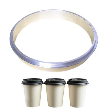 Imagem de Papelera de Sobremesa - Junta Plana de Substituição | Metálico de 95mm para 90mm para Máquina de Vedação | para Lojas de Chá Bebidas Quiosques Food Trucks e Cafés