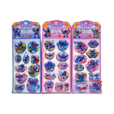 Imagem de Adesivos 3D Kawaii Disney Stitch Com Efeito De Água, Desenhos Animados