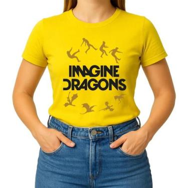 Imagem de Camisa Camiseta de Algodão Masculina Feminina Unissex Banda Imagine Dr