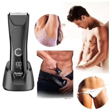 Imagem de Aparelho Aparador de Pelos Kemei Desmatador de Pelos Areas Sensiveis K
