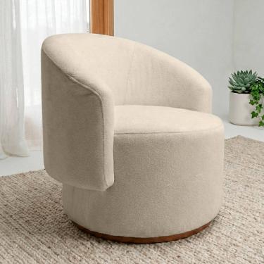 Imagem de Poltrona Decorativa Orgânica Espanha Sala e Recepção Bouclê