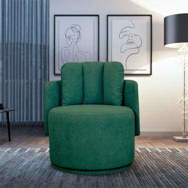 Imagem de Poltrona Meca com Pes de Base Giratoria Movellu Home