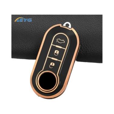 Imagem de Capa De Chave De Carro De Luxo Para Fiat 500, Ducato, Panda, 500L, Pun