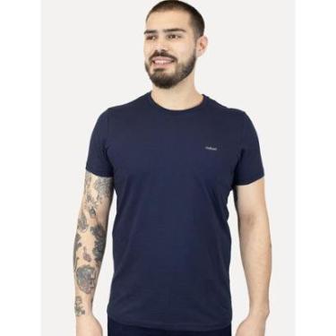 Imagem de Camiseta Colcci Masculina Back To Basics Light Logo Azul Marinho-Masculino