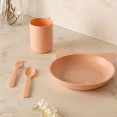 Imagem de Conjunto 4 Peças Baby Cat Lyor Rosa Plástico