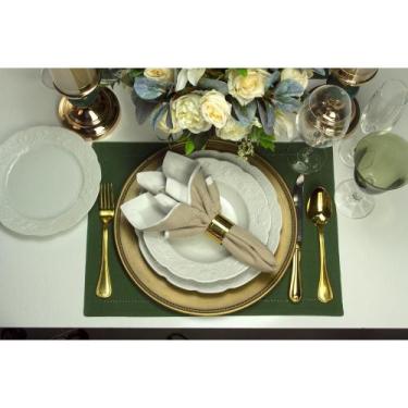 Imagem de Jogo Americano 2 Peças Ponto Ajour Wolff Verde Escuro 45cm