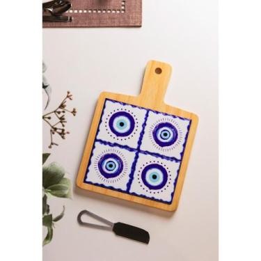 Imagem de 3 Peças para Queijo Bandeja Faca Tábua Lyor Greek Bambu