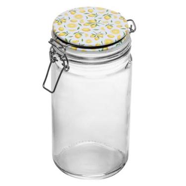 Imagem de Pote Hermético com Clipe em Metal Siciliano 1,1L Vidro - Lyor