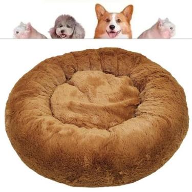 Imagem de Caminha donut nuvem pet pelucia redonda cama peluciada ninho casinha c