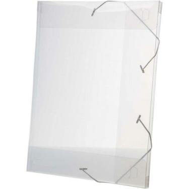 Imagem de Pasta Aba Elástica Plástica Oficio 20mm Cristal 10un - Dello