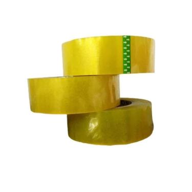 Imagem de Fita Adesiva Larga Transparente Grande 200m Embalar Caixa