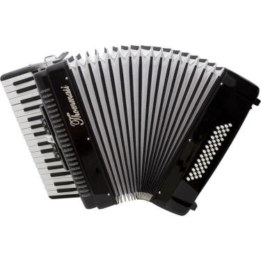 Imagem de Acordeon 48 Baixos 34 Teclas TA 4805 Preto Thommasi