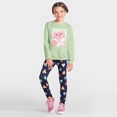 Imagem de Blusão infantil menina de moletom Brandili-Feminino