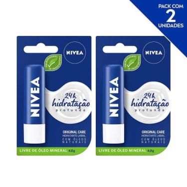 Imagem de Kit Nivea Hidratante Labial Med Repair Reparação Intensiva 4,8 g - 2 u