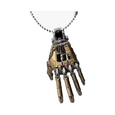 Imagem de Colar Unissex Com Pingente De Mão Robótica Biônica Mecânica Criativa C