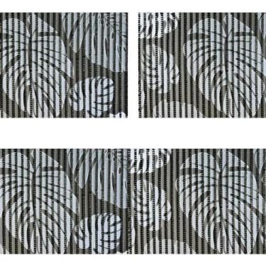 Imagem de Conjunto 3 Tapetes Cozinha Banheiro Compacto Passadeira Duna - Tokdeca