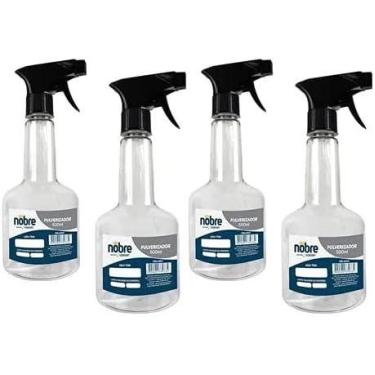 Imagem de Kit 4 Borrifador Pulverizador 500ml Água Sanitizante - Nobre