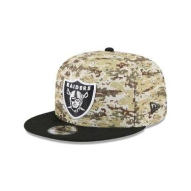 Imagem de BONE NEW ERA 9FIFTY LAS VEGAS RAIDERS NFL SALUTE SERVICE 2025 MILITAR-Masculino