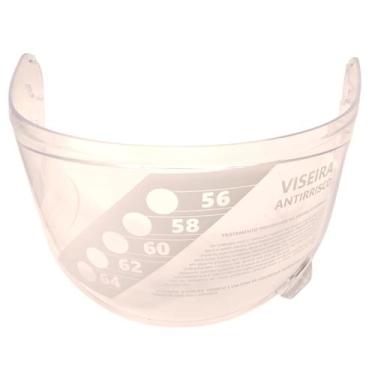 Imagem de Viseira Capacete Helt New Race Antirrisco Cristal Original