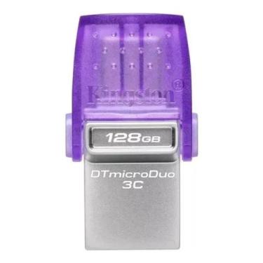 Imagem de Pen Drive Kingston Datatraveler Microduo 3c De 128gb Usb 3.2