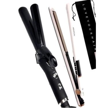 Imagem de Prancha De Cabelo Philco Titanium Profissional Salão Digital Ions 450f