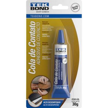 Imagem de Cola De Contato Tekbond 30 G - Adesivo De Alto Desempenho Para Couro M