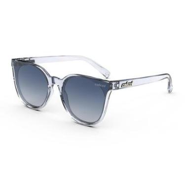 Imagem de Óculos Solar Infantil Colcci Cora Fun C0206c8486  Translúcido Lente Azul Degradê-Feminino