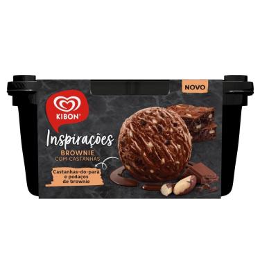 Imagem de Sorvete Brownie com Castanhas Kibon 1,3L Cremoso